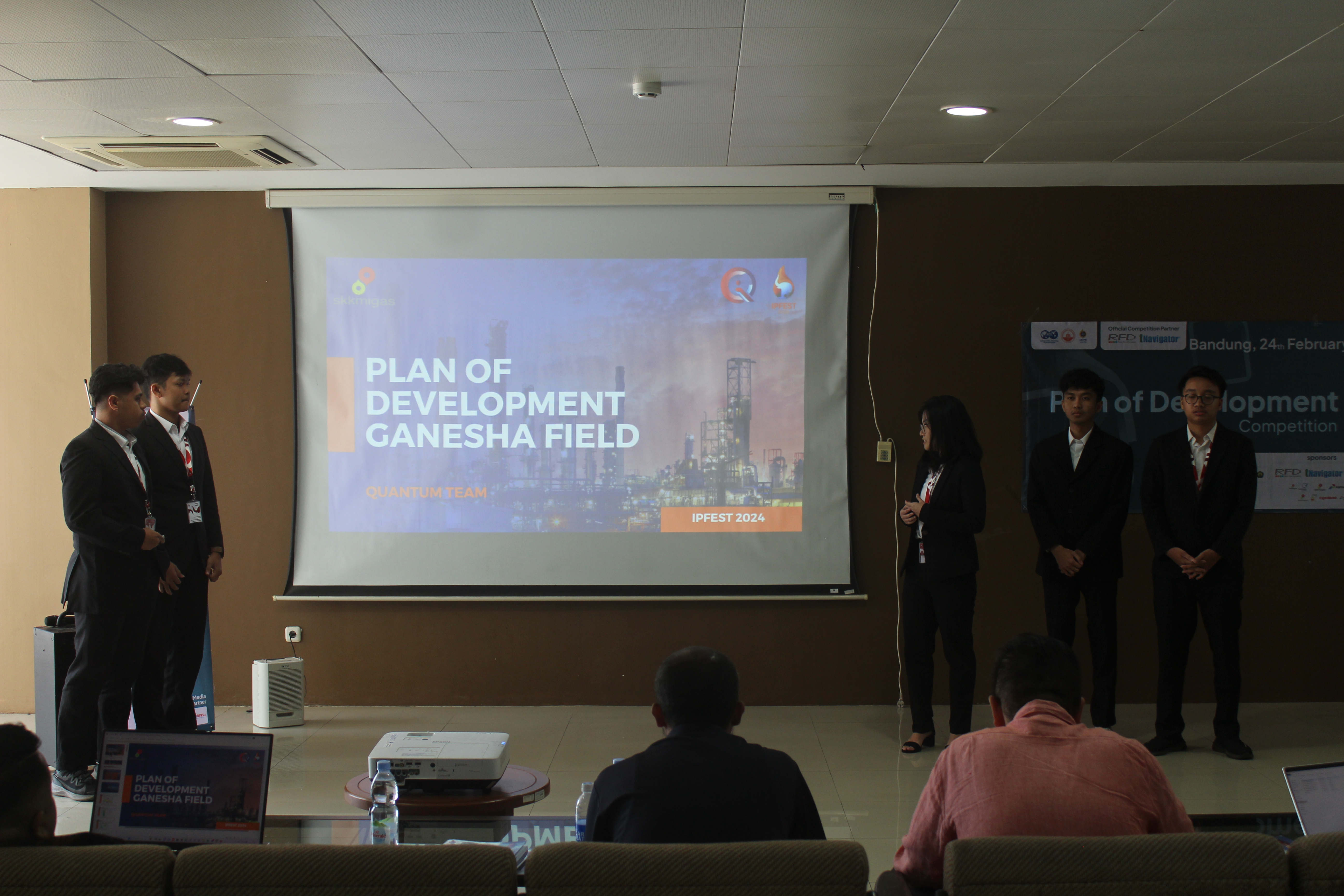 Participants presenting their field development plan at the Plan of Development Competition